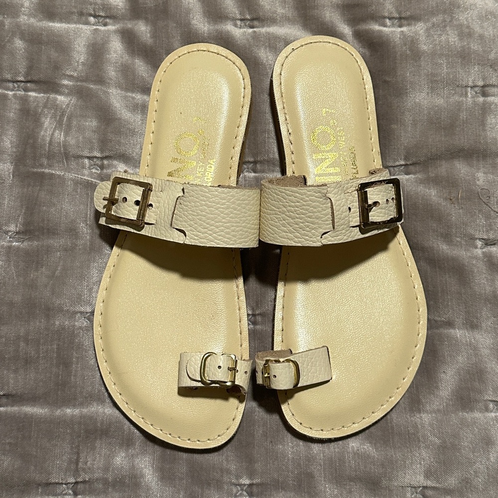 Kino leather sandals - Biege - Size 7
